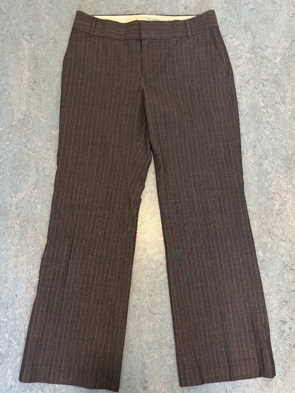 Banana Republic Martin Fit Petite Pinstripe Trousers Size 6P